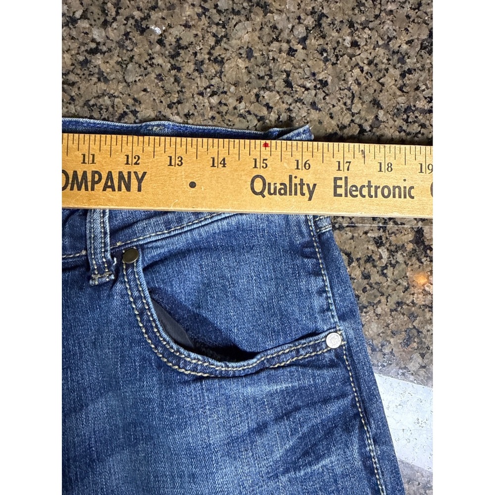 Wrangler Retro Slim Boot Jeans Mens 34x32 Blue Medium Wash Denim WLT77LY - Picture 4 of 6